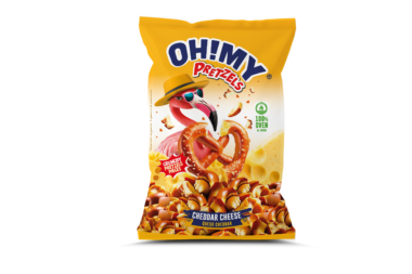 pretzels με γεύση τυρί