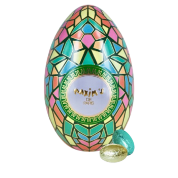 Maxim's De Paris Tin-Floral Green Egg 90g